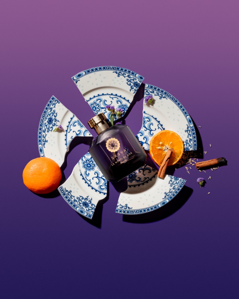 Bočica brenda Sasva koja prikazuje parfem Le Notti di Goa Shanti