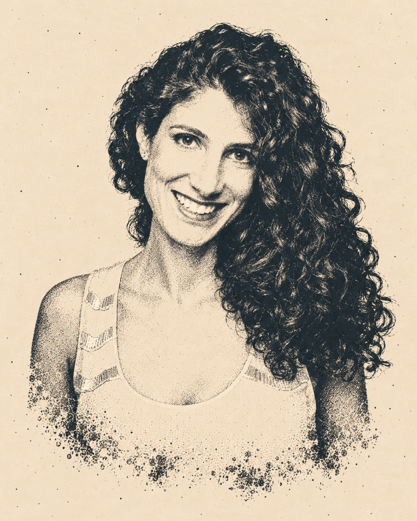 Mathilde Bijaoui, parfumerka Mathilde Bijaoui, parfumerka tvrtke Mane i autorica parfema Panettone, na ilustriranom portretu