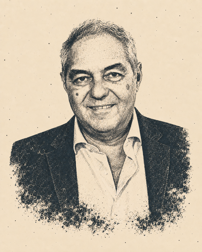 Maurizio Cerizza, parfumer Maurizio Cerizza, milanski parfumer koji radi za kuću Jijide, na ilustriranom portretu